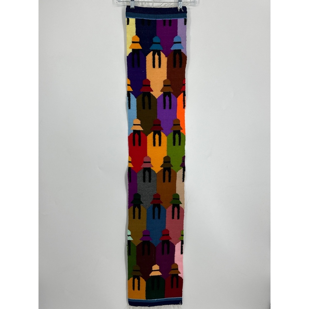 Peruvian wool ethnic tribe colorful table runner